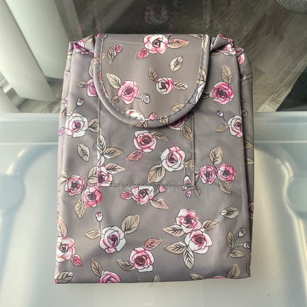 Cute Floral Drawstring Makeup/Cosmetics Bag